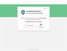Tablet Screenshot of jettertraining.com